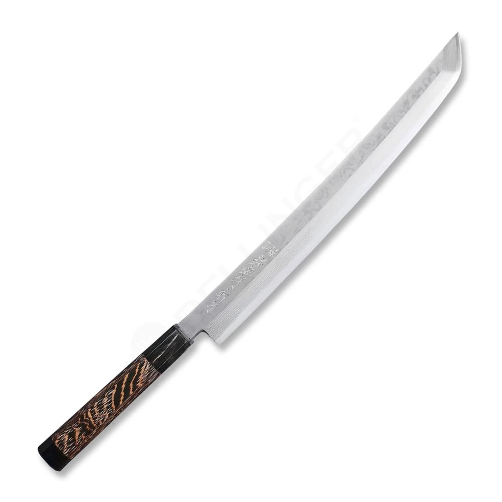 foto Japonsk� n�� Sakai Takayuki Sakimaru 300 mm, Damascus Ginsanko